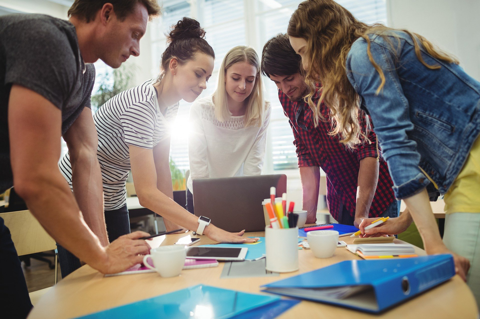 People Playing a Business Game Image